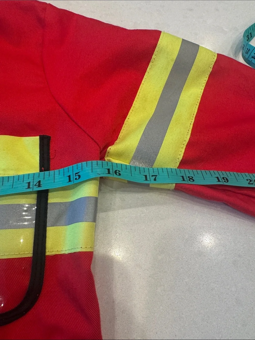 Kids High-Visibility Red Firefighter chief Jacket 3-6  see measurements